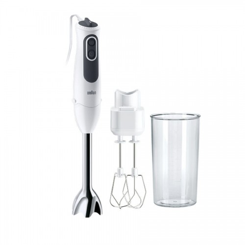 Braun Блендер заглибний, 750Вт, чаша-600мл, насадка-міксер, білий