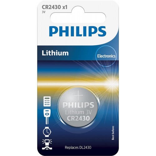 Philips Батарейка літієва CR 2430 блістер, 1 шт