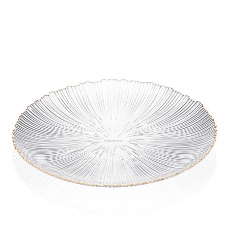 ARDESTO Тарілка Mallow, 21см, скло, прозорий