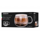 ARDESTO Набір чашок з ручками Good Morning , 350 мл, 2 од., боросилікатне скло ARDESTO Набір чашок з ручками Good Morning , 350 мл, 2 од., боросилікатне скло