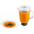 Sencor Кухонна машина 1000Вт, чаша-метал, корпус-пластик, насадок-15, білий