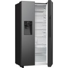Gorenje Холодильник SBS, 179х70х92см, 2 двері, 376(190)л, А++, NF+, Інв., Зона св-ті, диспенсер, генератор льоду, Зовн. Диспл, чорний