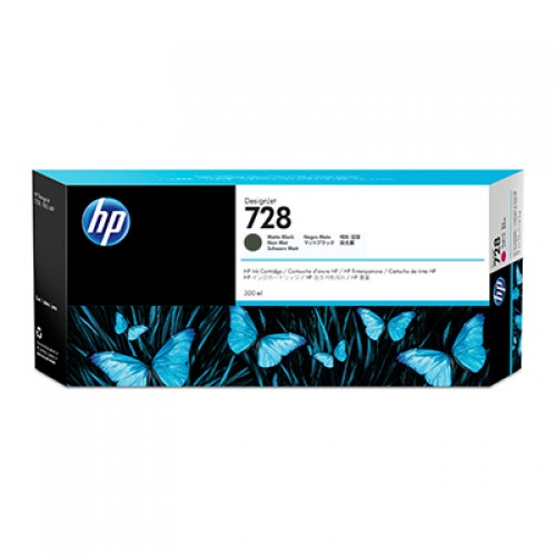 HP Картридж HP No.728 DesignJet T730/T830 Matte Black 300 ml