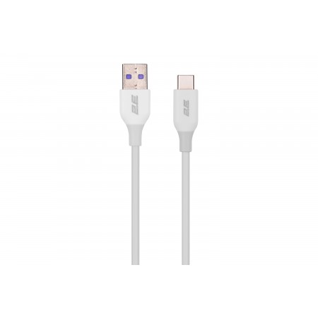 2E Кабель USB-A - USB-C Glow 1m White