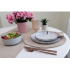 ARDESTO Тарілка обідня Marmo, 27 см, біла, кераміка ARDESTO Тарілка обідня Marmo, 27 см, біла, кераміка