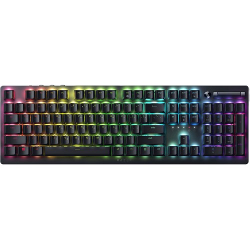 Razer Клавіатура механічна DeathStalker V2 105key, Red Switch, USB-A, EN/RU, RGB, чорний