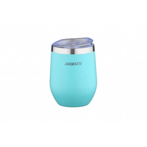 ARDESTO Термокухоль Compact Mug 350 мл, голубий, нержавіюча сталь