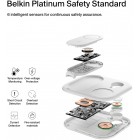 Belkin Зарядний пристрій бездротовий 3в1 Magnetic Foldable iPhone/Watch/AirPods, Qi2 15Вт, білий