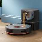 Робот-пилосос Philips Series 5000, h=29.2см, вологе прибирання, конт пил -0.26л, вода -0.27л, автон. робота до 200хв, EPA 10, чорний