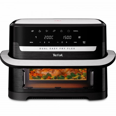 Мультипіч Tefal Dual Easy Fry Flex, 2700Вт, чаша-5.5+3.5л, с