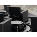 Electrolux Варильна поверхня газова на склі, 60см, чавун, електрон. керування, Hob2Hood, чорний