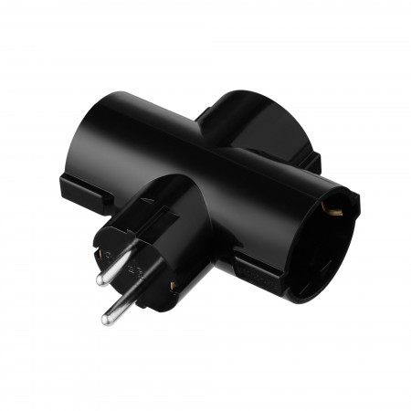 Розгалуджувач мережевий 2E 3xТип F, 16A, чорний