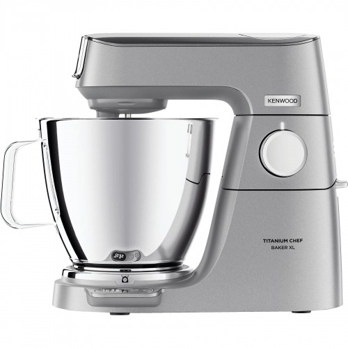 Kenwood Кухонна машина Titanium Chef Baker, 1200Вт, чаша-метал, корпус-метал, насадок-3, вбудовані ваги, дисплей, срібний