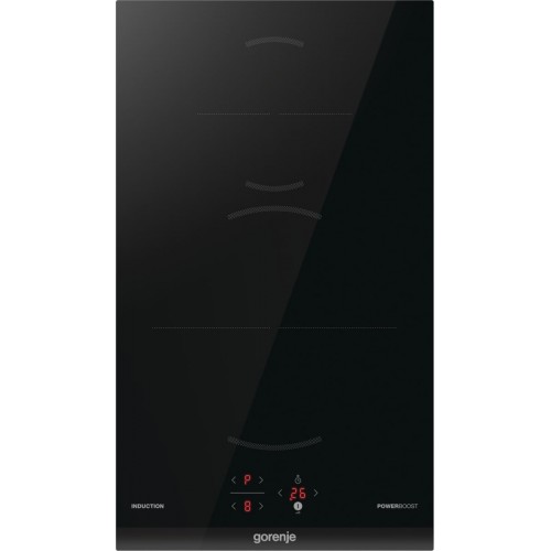 Gorenje Варильна поверхня індукційна, 30см, Доміно, PowerBoost, TouchControl, поєднання конфорок, чорний