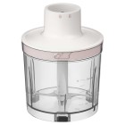 Блендер Sencor заглибний Pulse, 180Вт, 4в1, чаша-700мл, безпровідний, USB-C, капучинатор, біло-рожевий