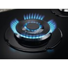 Electrolux Варильна поверхня газова на склі, 60см, чавун, чорний Electrolux Варильна поверхня газова на склі, 60см, чавун, чорний