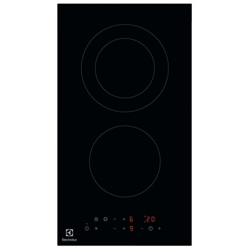 Electrolux Варильна поверхня електрична склокерамічна, 30см, доміно, чорний Electrolux Варильна поверхня електрична склокерамічна, 30см, доміно, чорний