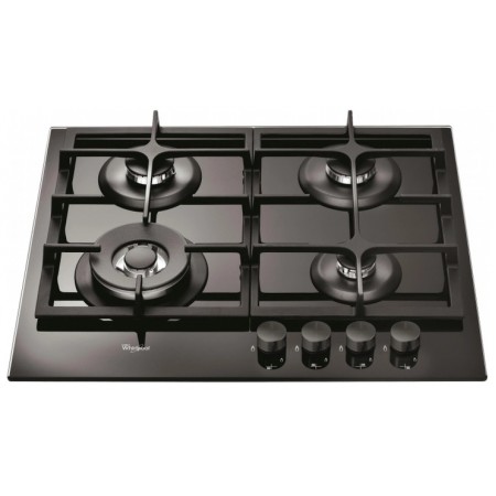 Whirlpool Варильна поверхня газова на склі, 60см, чавун, кон