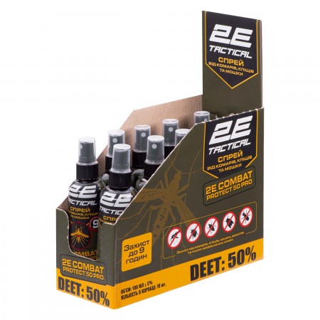 Спрей від комарів, кліщів та мошок 2E Combat Protect 50 Pro,