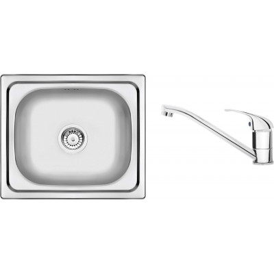 Deante Набір для кухні Doppio, стальна мийка ZEN_X103 + зміш