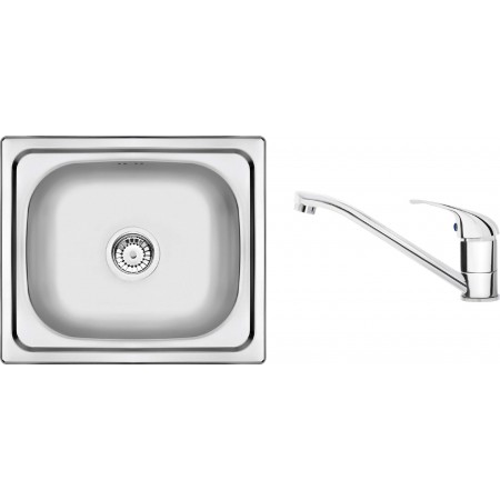 Deante Набір для кухні Doppio, стальна мийка ZEN_X103 + зміш