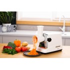 ARDESTO М'ясорубка, 1750Вт, продук.-2 кг/хв, 3 решітки + для ковб., кеббе, 4 терки,насадка для томатів, пластик, біло-сріблястий