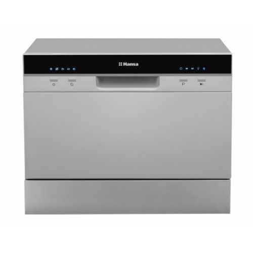 Посудомийна машина Hansa настільна, 6компл., A+, 55см, дисплей, сріблястий