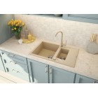 Deante Змішувач для кухні Nemezja, довж.виливу - 180мм, поворотний, 1важіль, пісок Deante Змішувач для кухні Nemezja, довж.виливу - 180мм, поворотний, 1важіль, пісок