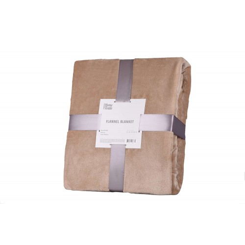 ARDESTO Плед Flannel, 200х220см, беж, 100% поліестер ARDESTO Плед Flannel, 200х220см, беж, 100% поліестер