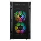 SilverStone Корпус FARA FAH1MB-PRO, без БЖ, 1xUSB3.0, 2xUSB2.0, 3x120mm ARGB fan, TG Side Panel, mATX, Black