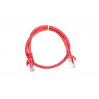 2E Cat 6,UTP,RJ45, 26AWG ,7/0.16 Cu, 0.50 m,PVC, Red
