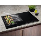 Electrolux Варильна повверхня індукційна, 80см, розширена зона, вбудована витяжка, Hob2Hood, чорний