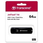 Transcend Накопичувач 64GB USB 3.1 Type-A JetFlash 750 Чорний Transcend Накопичувач 64GB USB 3.1 Type-A JetFlash 750 Чорний