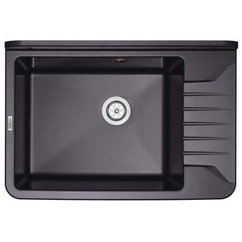 Deante Мийка кухонна Garden, полістирол, прямокут., без крила, 505х350х252мм, чаша - 1, до стіни, графіт