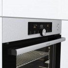 Gorenje Духова шафа електрична, 77л, A+, TouchFree, пара, дисплей, Wi-Fi керування, піроліз, готув. на різн рівнях, нерж