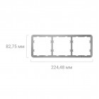 Ajax Рамка для вимикача на 3 секції Frame 3 seats for LightSwitch Ajax Рамка для вимикача на 3 секції Frame 3 seats for LightSwitch