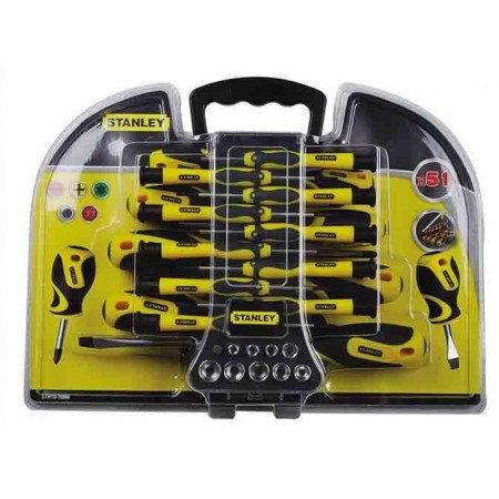 Stanley Викрутки, набір 51 од., з торцевими головками