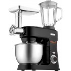Sencor Кухонна машина 1000Вт, чаша-метал, корпус-пластик, насадок-15, чорний