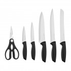 Набір ножів з блоком Ardesto Gemini, 7 предметів, нержавіюча сталь, пластик, чорний Набір ножів з блоком Ardesto Gemini, 7 предметів, нержавіюча сталь, пластик, чорний