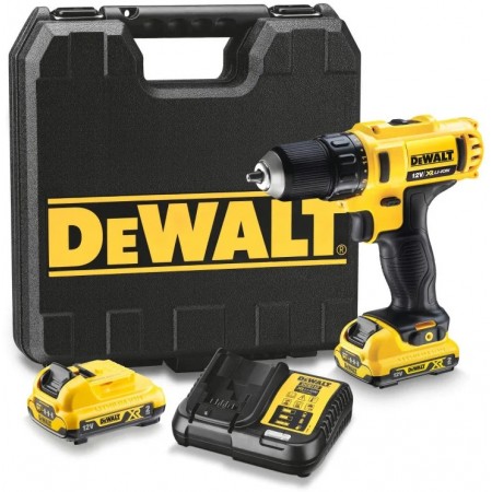 Дриль-шурупокрут DeWalt XR Li-Ion 12В акб 2х2А·год 24Нм 400- Дриль-шурупокрут DeWalt XR Li-Ion 12В акб 2х2А·год 24Нм 400-