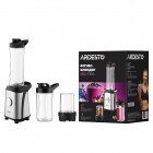 Блендер для смузі Ardesto SBG-F350, 350Вт,2в1, пляшка -600мл, пляшка -300 мл, кавомолка , чорно-сріблястий Блендер для смузі Ardesto SBG-F350, 350Вт,2в1, пляшка -600мл, пляшка -300 мл, кавомолка , чорно-сріблястий