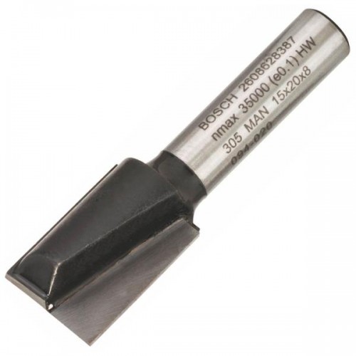 Фреза пазова Bosch Professional з двома лезами Std S8 D15 L20 Фреза пазова Bosch Professional з двома лезами Std S8 D15 L20