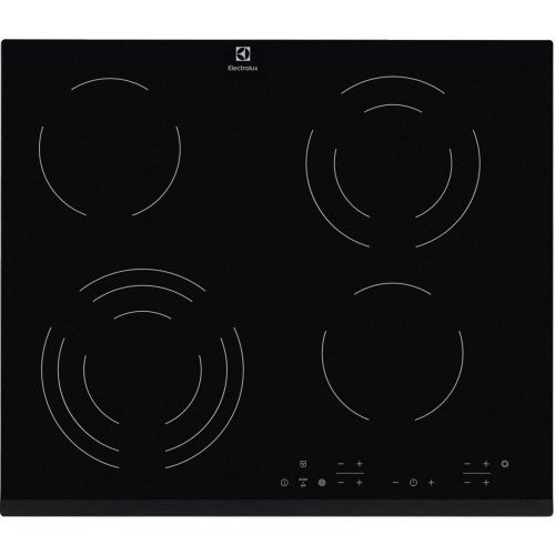 Electrolux Варильна поверхня електрична склокерамічна, 60см, чорний