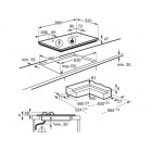 Electrolux Варильна поверхня комбінована (2 газ + 3 інд), 90см, розширена зона, чавун, чорний