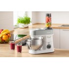 Sencor Кухонна машина 1200Вт, чаша-метал, корпус-пластик, насадок-19, білий