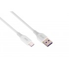 2E Кабель USB-A - USB-C Glow 1m White