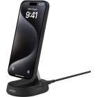 Belkin Зарядний пристрій бездротовий 15Вт Magnetic Stand Qi2, адаптер 20Вт USB-C, чорний Belkin Зарядний пристрій бездротовий 15Вт Magnetic Stand Qi2, адаптер 20Вт USB-C, чорний