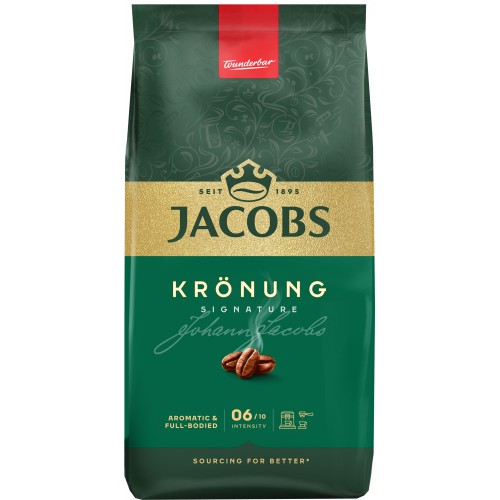 Кава Jacobs зерна, 1000г, Kronung , купаж арабіка/робуста