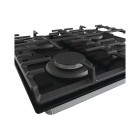 Gorenje Варильна поверхня газова на склі, 60см, чавун, чорний