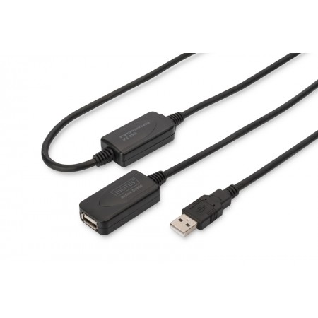 Digitus Подовжувачь USB 2.0 Active Cable, A/M-A/F, 20 m